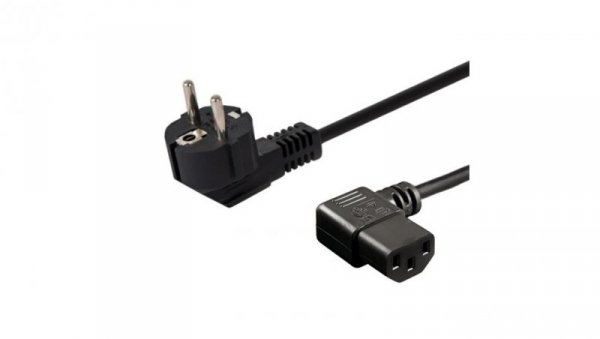 Kabel SAVIO CL-116 (C13 / IEC C13 / IEC 320 C13 M - Schuko M 1,8m kolor czarny)