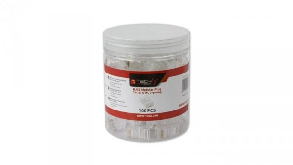 Wtyk modularny RJ45 8P8C Cat6 UTP na drut słoik 100 Sztuk IWP-JAR-C6RTY
