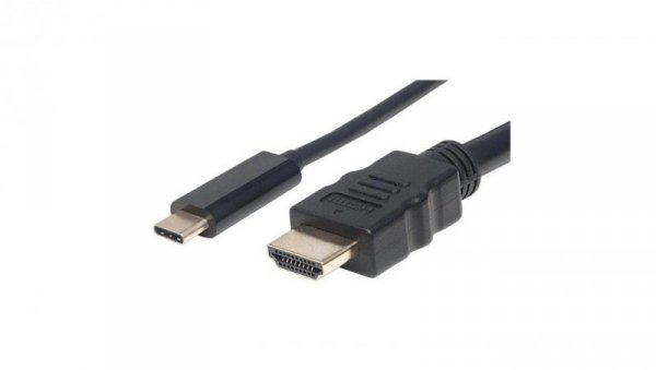 Kabel Adapter USB-C na HDMI 4K*30Hz DP Alt Mode 1m Manhattan
