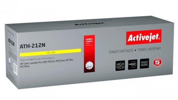 Toner Activejet ATH-212N (zamiennik HP 131A CF212A, Canon CRG-731Y Supreme 1800 stron żółty)