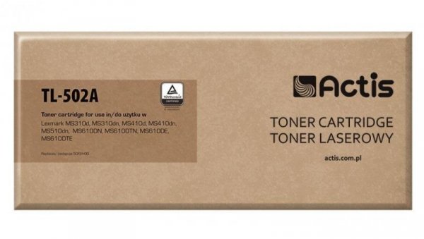 Toner ACTIS TL-502A (zamiennik Lexmark 50F2H00 Supreme 5000 stron czarny)