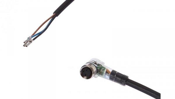 Kabel połączeniowy, złącze M8 3-pin kątowe, wolna końcówka kabla 3-pin, 3x0,34mm², PUR, IP67