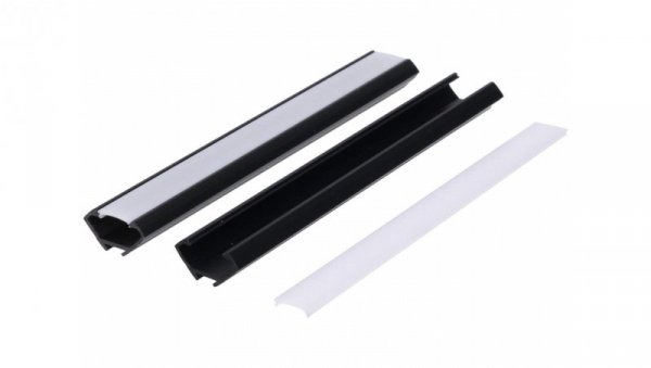 Profil led PCV Corner 22x12 2m czarny ML