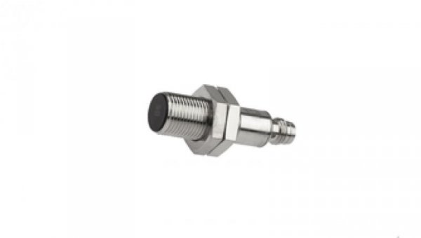 Czujnik indukcyjny M12x1 44 mm zabudowany Sn: 3 mm 10-30V DC PNP NO wtyk M8 3-pinowy IP67 mosiądz niklowany IB120174