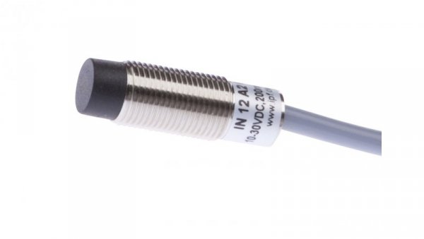 Czujnik indukcyjny M12x1 dł: 35mm niezabudowany Sn: 6mm 10-30V DC PNP NO kabel 5m PVC IP67 IN12A204