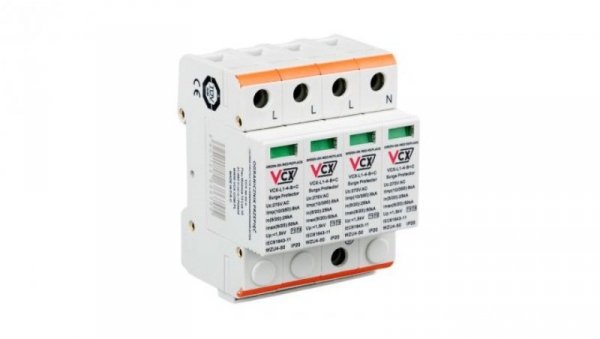 Ogranicznik przepięć Typ T1+T2 4P 8kA 1,5kV 275V