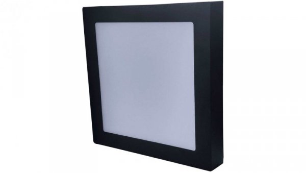 Oprawa nasufitowa LED 12W 850lm 3800K/neutralna IP20 kwadratowy czarny LED60 FENIX-S Black 12W NW GXDW364