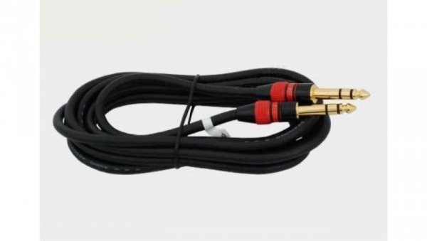 Kabel audio Jack 6,3 stereo/Jack 6,3 stereo MK63 1,5m