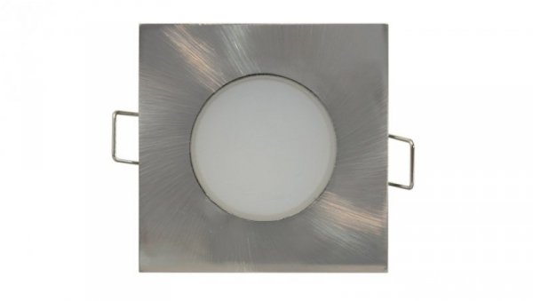 Oprawa downlight LED 5W 330lm 3000K/ciep³a IP65/20 kwadratowy do wbudowania matowy chrom LED BONO-S Matt chrome 5W WW GXLL026