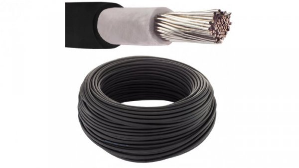 Kabel solarny fotowoltaiczny H1Z2Z2-K 1,0/1,5kV 4mm2 czarny NEKU /100m/