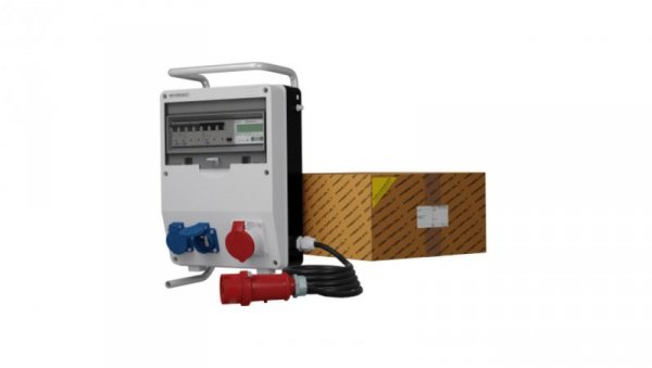 Rozdzielnica budowlana na stojaku z kablem i licznikiem zużycia energii TD-S/FI SKHU 16A 2x230V Doktorvolt 0519