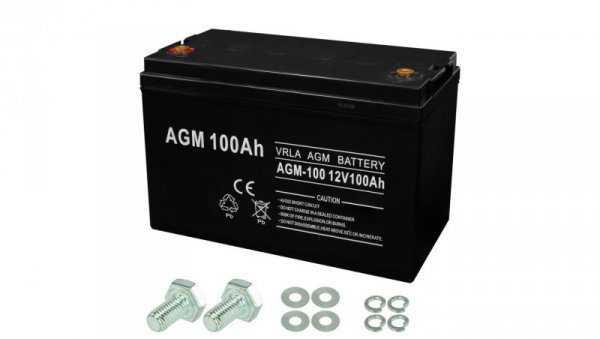 Akumulator bezobsługowy AGM do zasilacza UPS 12V 100Ah VOLT