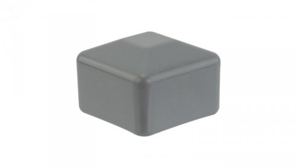 Zaślepka nasadka kwadratowa na szynę 40x40mm do profilu montażowego PV szara