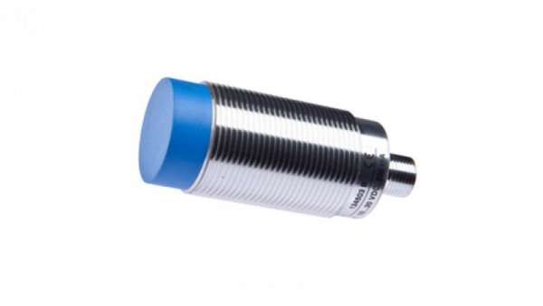 Czujnik indukcyjny M30x1,5 dł: 74 mm niezabudowany Sn: 40 10-30V DC PNP NO wtyk M12 3-pinowe IP67 mosiądz chromowany IN300126