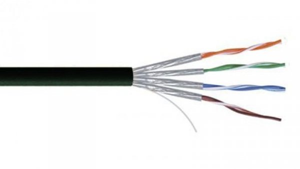Kabel kat.7a, 100m, Czarny