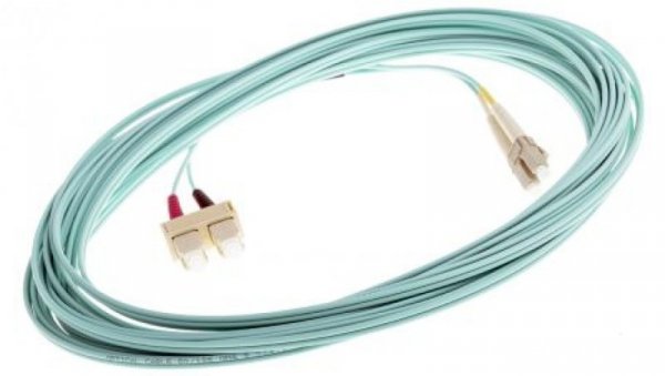 Kabel światłowodowy, średnica: 900μm, OM4 Wielomodowy, Niebieski, LC/SC