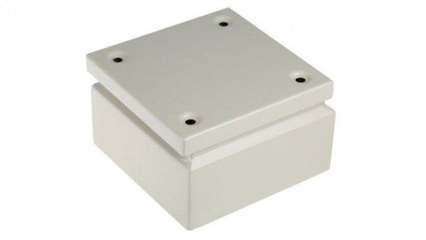 Puszka elektroinstalacyjna, 150 x 150 x 80mm, IP66, kolor RAL 7032, materiał Stal, RS PRO