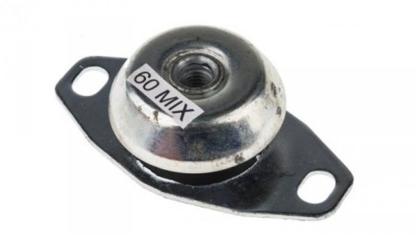 Mocowanie antywibracyjne, M12, Ø 120mm, H 35.3mm, 118, materiał: Guma naturalna 60 Shore A, RS PRO