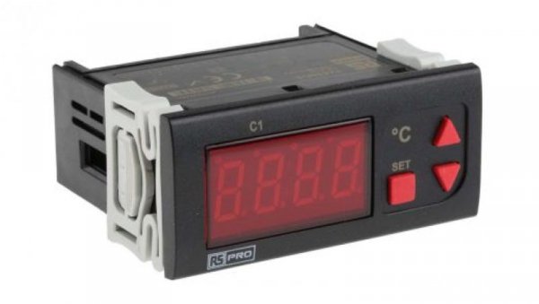 Regulator temperatury wł./wył. 1-wyjściowy-wyjściowy, Uz 230 V AC, 77 x 35mm