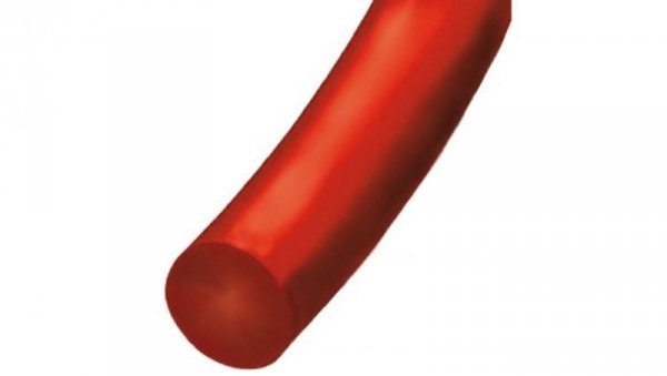 Zaokrąglony pas poliuretanowy, Czerwony, śr.: 2mm, dł. 30m, obc.: 1kg