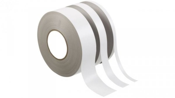 Dwustronna taśma papierowa Nietkane, 12mm x 50m, kolor: Biały, RS PRO