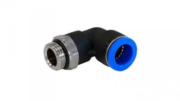Obrotowa złączka pośrednia kolankowa gwint R 3/8 męskie, Wciskane 10 mm RS PRO