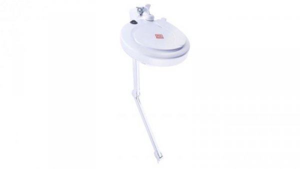 Lampa z lupą, 3dioptrii, 125mm, Montaż zaciskowy na stole, LED, 14.5W