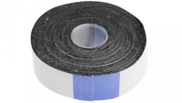 Taśma samowulkanizująca, 10m x 38mm x 1mm, materiał: Guma, kolor: Czarny, RS PRO
