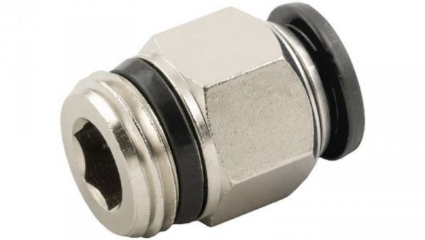 Adapter gwintowany prosty gwint – rura, 20 barów