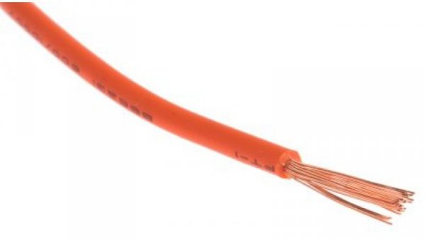 Kabel trzynormowy, dł. 100m 1,5 mm², 21 A, 1 kV DC, 600 V AC, Maks. +105C Pomarańczowy Zgodność z trzema normami, RS