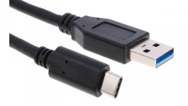 Kabel USB, dł. 1m, kolor: Czarny