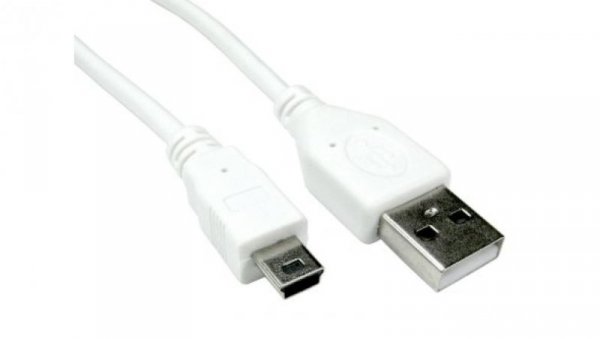 Kabel USB, dł. 2m, kolor: Biały