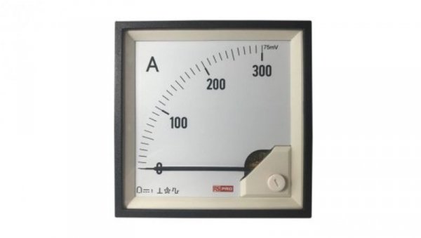 Amperomierz analogowy panelowy DC -10C do +65C RS PRO