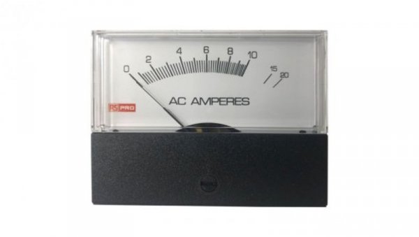 Amperomierz analogowy panelowy 20 (Input)A AC 0C do +60C RS PRO