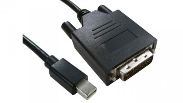 Kabel DisplayPort 3m Męskie Mini DisplayPort to Męski przewód DVI-D. Czarny
