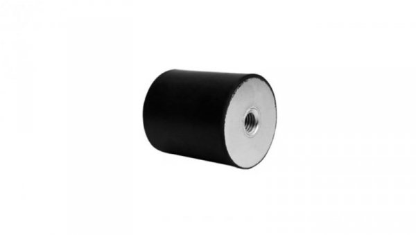 Nóżka z gwintem, M12, Ø 75mm, materiał: Guma naturalna 60Shore A, RS PRO