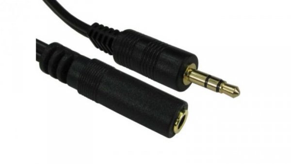 Kabel Jack audio, złącze A: Męskie, złącze B: Żeńskie, 2m