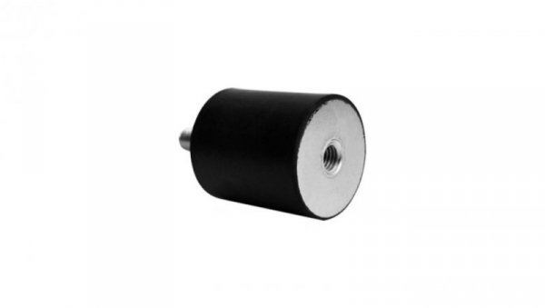 Nóżka z gwintem, M4X6, Ø 15mm, materiał: Guma, stal 55Shore A, RS PRO