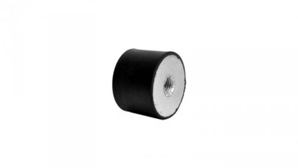 Nóżka z gwintem, M10, Ø 50mm, materiał: Guma, stal 60Shore A, RS PRO