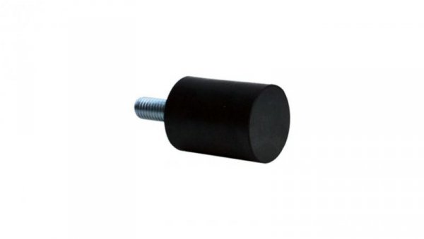 Nóżka z gwintem, M8X10, Ø 25mm, materiał: Guma, stal 60Shore A, RS PRO
