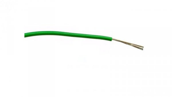 Przewód jednożyłowy linkowy, 0,2 mm², 7/0,2 mm, 24 AWG, PVC, 1 kV AC, Zielony, dł. 500m, RS PRO