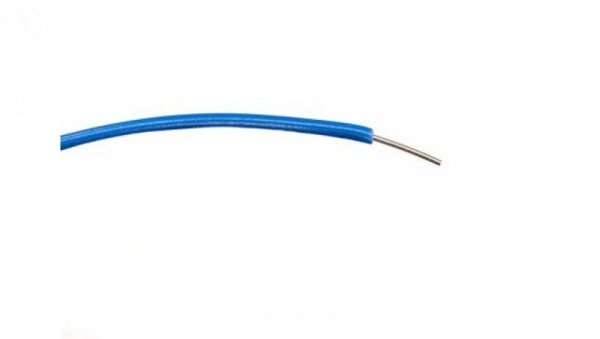 Przewód jednożyłowy linkowy, 0,6 mm², 1/0,6 mm, 19 AWG, PVC, 1 kV AC, Niebieski, dł. 100m, RS PRO