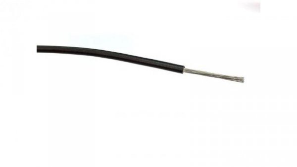 Przewód jednożyłowy linkowy, 1 mm², 32/0,2 mm, 24 AWG, PVC, 1,5 kV AC, Czarny, dł. 500m, RS PRO