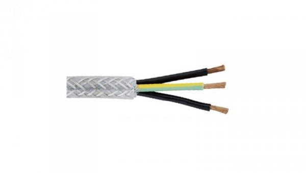 Kabel sterowniczy SY 3 rdzeniowy , Ekranowany, izolacja Polichlorek winylu PVC, D 9.9mm , 50m