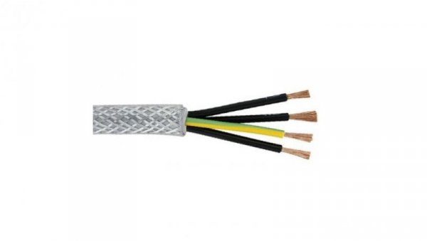 Kabel sterowniczy SY 4 rdzeniowy , Ekranowany, izolacja Polichlorek winylu PVC, D 12.5mm , 50m