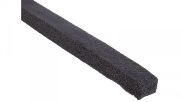 Taśma piankowa, 10m x 12mm x 10mm, kolor: Czarny, RS PRO