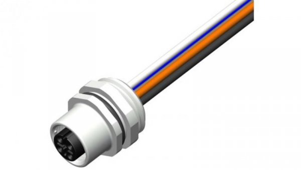 Złącze do montażu panelowego ze złączem Złącze M12 x Częściowo zdjęte, 4 A, 60 V, IP67, RS PRO
