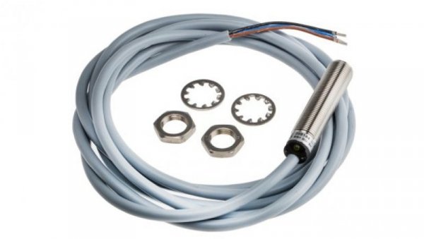 Czujnik indukcyjny PNP 3 mm cylindryczny M12 x 1 200 mA 10 → 30 V dc IP68 3kHz