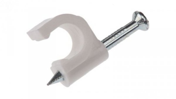 Spinka do kabli Obejma okrągła, 7mm, materiał: PE, 7 x 11mm, RS PRO