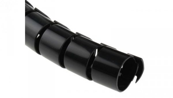 Opaska spiralna, Ø 20 → 23mm, materiał: PA 6, kolor: Czarny, RS PRO